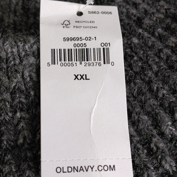 NWT Old Navy XXL Grey Marl Cozy Tunic Pullover Sweater - Picture 4 of 13